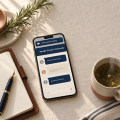 Private Community + 1-on-1 Coach Check-Ins