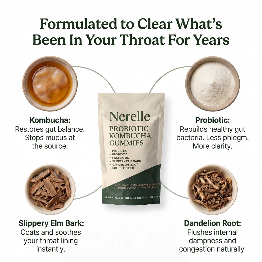 Nerelle Kombucha Gummies